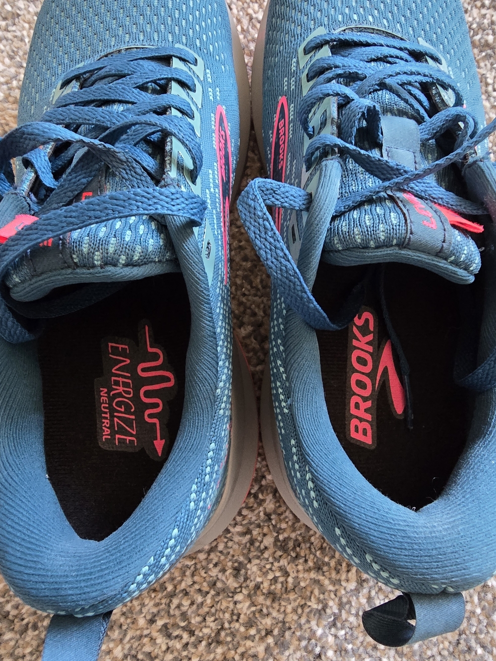 Brooks Women's Running Shoes in Teal with Pink Accents - Picture 5 of 5